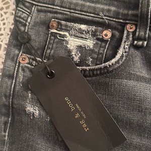 Rag & Bone Women's Distressed Gray Jeans